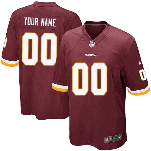 Nike Washington Redskins Customized Burgundy Red Stitched Youth NFL Jersey